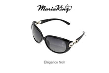 Load image into Gallery viewer, MariaKinz Sunglasses Oversized Oval Polarized Sunglasses Noir MariaKinz