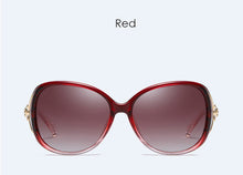Load image into Gallery viewer, MariaKinz Sunglasses Oversized Oval Polarized Sunglasses Rouge MariaKinz