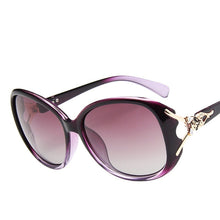 Load image into Gallery viewer, MariaKinz Sunglasses Oversized Oval Polarized Sunglasses Violet MariaKinz
