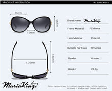 Load image into Gallery viewer, MariaKinz Sunglasses Oversized Oval Polarized Sunglasses Violet MariaKinz