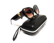 Load image into Gallery viewer, MariaKinz Sunglasses: Versa Cat Eye Oversized Sunglasses Tea-Brown MariaKinz