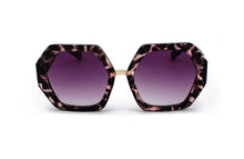 Load image into Gallery viewer, MariaKinz Sunglasses: Versa Leopard Frame Brown Gradient Lens MariaKinz