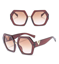 Load image into Gallery viewer, MariaKinz Sunglasses: Versa Tea Frame Brown Gradient Lens MariaKinz