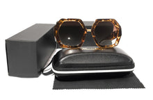 Load image into Gallery viewer, MariaKinz Sunglasses: Versa Volcanic Color Sunglasses with Brown Gradient Lens MariaKinz
