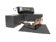 Load image into Gallery viewer, MariaKinz Sunglasses: Versa Volcanic Color Sunglasses with Brown Gradient Lens MariaKinz