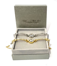 Load image into Gallery viewer, MariaKinz White Gold Plated Solitaire Crystal and Rhinestone Fashion Bracelet MariaKinz