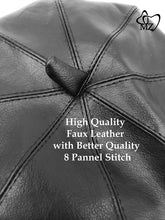 Load image into Gallery viewer, MariaKinz Women Faux Leather Fine Quality Green Beret Hat MariaKinz