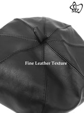 Load image into Gallery viewer, MariaKinz Women Faux Leather Fine Quality Red Beret Hat MariaKinz