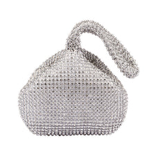 Load image into Gallery viewer, MariaKinz Women's Rhinestone Mesh Wristlet Pouch MariaKinz