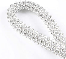 Load image into Gallery viewer, MariaKinz Women's Rhinestone Mesh Wristlet Pouch MariaKinz