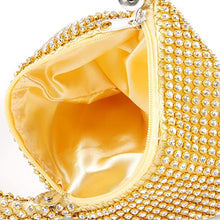 Load image into Gallery viewer, MariaKinz Women's Rhinestone Mesh Wristlet Pouch MariaKinz