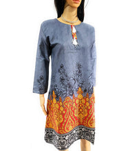 Load image into Gallery viewer, MariaKinz Woven Cotton Linen Summer Casual Knee Length Dress MariaKinz