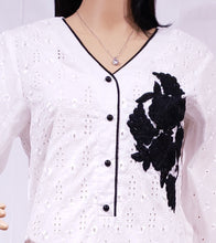 Load image into Gallery viewer, MariaKinz Woven Two Pc Tunic Top Kurta and Trouser Style115 MariaKinz