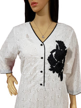 Load image into Gallery viewer, MariaKinz Woven Two Pc Tunic Top Kurta and Trouser Style115 MariaKinz