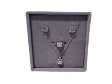 Load image into Gallery viewer, Princes Cut Square Crystal CZ Solitaire Jewelry Set MariaKinz