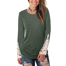 Load image into Gallery viewer, Spring and Autumn Pullover Solid Color Round Neck Long-Sleeved by MariaKinz MariaKinz