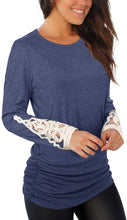 Load image into Gallery viewer, Spring and Autumn Pullover Solid Color Round Neck Long-Sleeved by MariaKinz MariaKinz