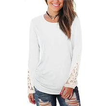 Load image into Gallery viewer, Spring and Autumn Pullover Solid Color Round Neck Long-Sleeved by MariaKinz MariaKinz
