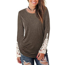 Load image into Gallery viewer, Spring and Autumn Pullover Solid Color Round Neck Long-Sleeved by MariaKinz MariaKinz