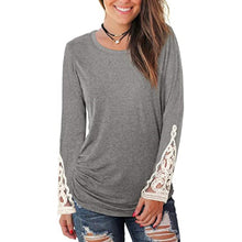 Load image into Gallery viewer, Spring and Autumn Pullover Solid Color Round Neck Long-Sleeved by MariaKinz MariaKinz