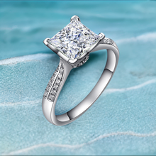 Load image into Gallery viewer, 1.5 ct. Solitaire Princess Brilliant Cut Simulated Diamond Ring