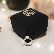 Load image into Gallery viewer, 14k White Gold Plated 1 Ct. Solitaire CZ Simulated Diamond Ring