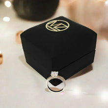 Load image into Gallery viewer, 14k White Gold Plated 1 Ct. Solitaire CZ Simulated Diamond Ring - MariaKinz