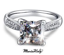 Load image into Gallery viewer, 1.5 ct. Solitaire Princess Brilliant Cut Simulated Diamond Ring MariaKinz
