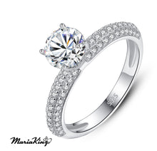 Load image into Gallery viewer, 1 Ct. Brilliant Round Cut Solitaire, GRA certified Moissanite Ring MariaKinz