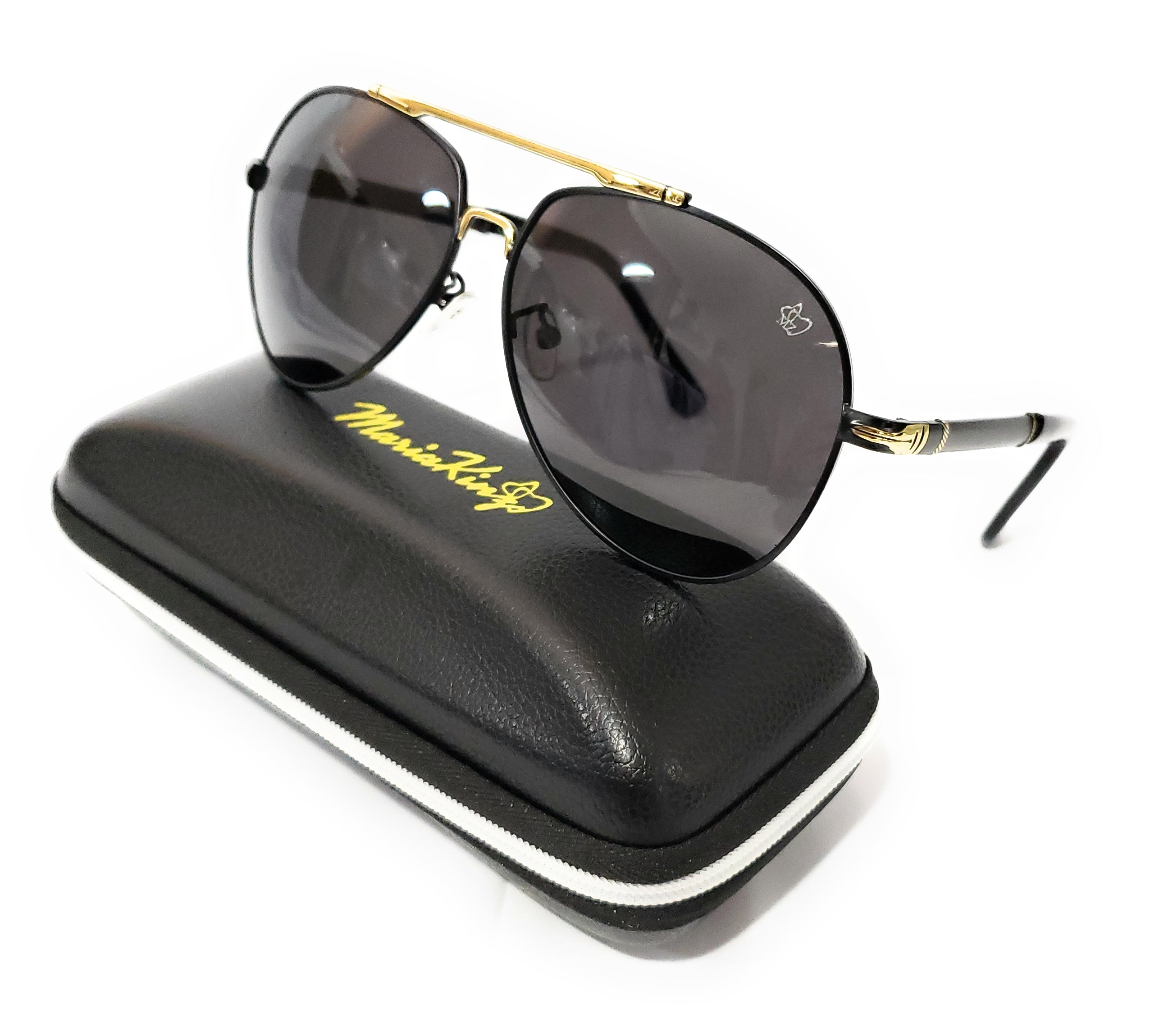 Advanced Aviator Photochromic Sunglasses HD Lens Black-Black  display picture 2