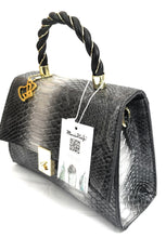 Load image into Gallery viewer, MariaKinz Black VEGAN Leather Embossed Texture Shoulder/Crossbody Handbags MariaKinz
