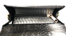 Load image into Gallery viewer, MariaKinz Black VEGAN Leather Embossed Texture Shoulder/Crossbody Handbags MariaKinz
