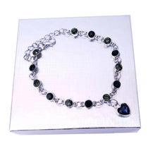 Load image into Gallery viewer, MariaKinz Blue Heart Crystal Bracelet for Women, Girls MariaKinz