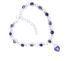 Load image into Gallery viewer, MariaKinz Blue Heart Crystal Bracelet for Women, Girls MariaKinz