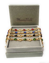 Load image into Gallery viewer, MariaKinz Emerald Green Crystal and Rhinestone Fashion Bracelet MariaKinz
