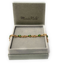 Load image into Gallery viewer, MariaKinz Emerald Green Crystal and Rhinestone Fashion Bracelet MariaKinz