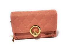 Load image into Gallery viewer, MariaKinz: Forever Synthetic Leather Clutch Purse with Crossbody/Shoulder Strap (Dusty Rose) MariaKinz