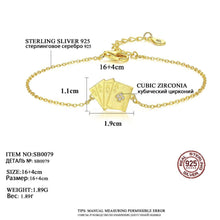 Load image into Gallery viewer, MariaKinz Gold plated 925 Stamped Silver Bracelet Style2023 MariaKinz
