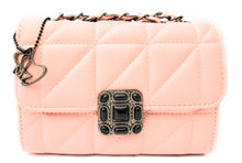 Load image into Gallery viewer, MariaKinz Leather Shoulder/Crossbody Quilted Bag and Mid Size Pink Purse with Convertible Chain Strap MariaKinz
