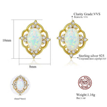 Load image into Gallery viewer, MariaKinz  Opal Silver Starling Stud Earrings for Women MariaKinz