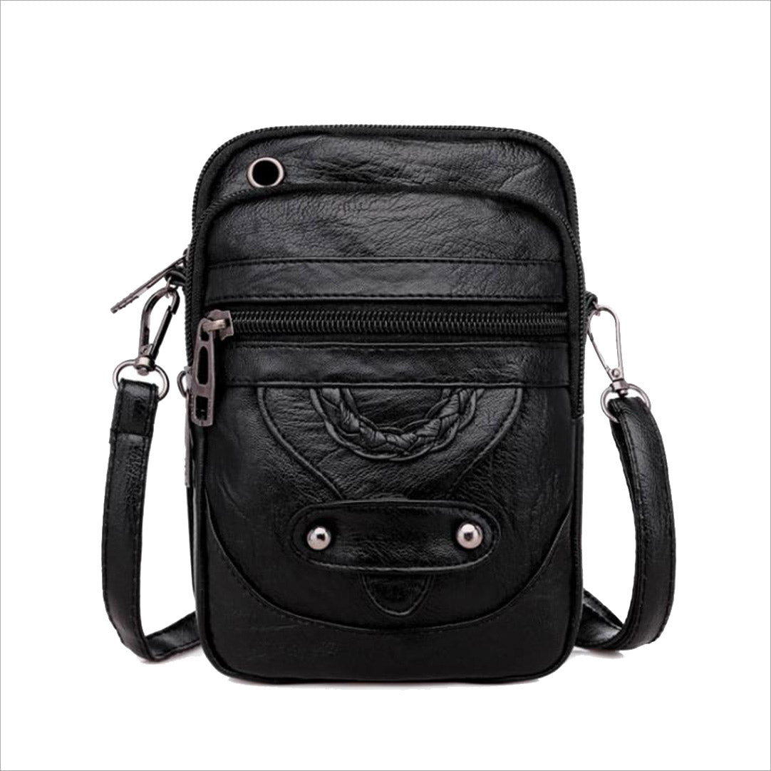 MariaKinz Soft VEGAN Leather Small Crossbody Wallet Purse