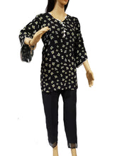 Load image into Gallery viewer, MariaKinz Stone Washed Linen Black Tunics For Women MariaKinz
