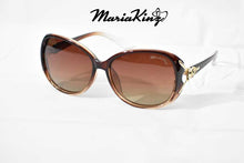 Load image into Gallery viewer, MariaKinz Sunglasses Oversized Oval Polarized Brown Sunglasses MariaKinz
