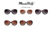 Load image into Gallery viewer, MariaKinz Sunglasses Oversized Oval Polarized Sunglasses Marron MariaKinz
