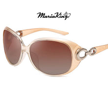 Load image into Gallery viewer, MariaKinz Sunglasses Oversized Oval Polarized Sunglasses Transparent MariaKinz
