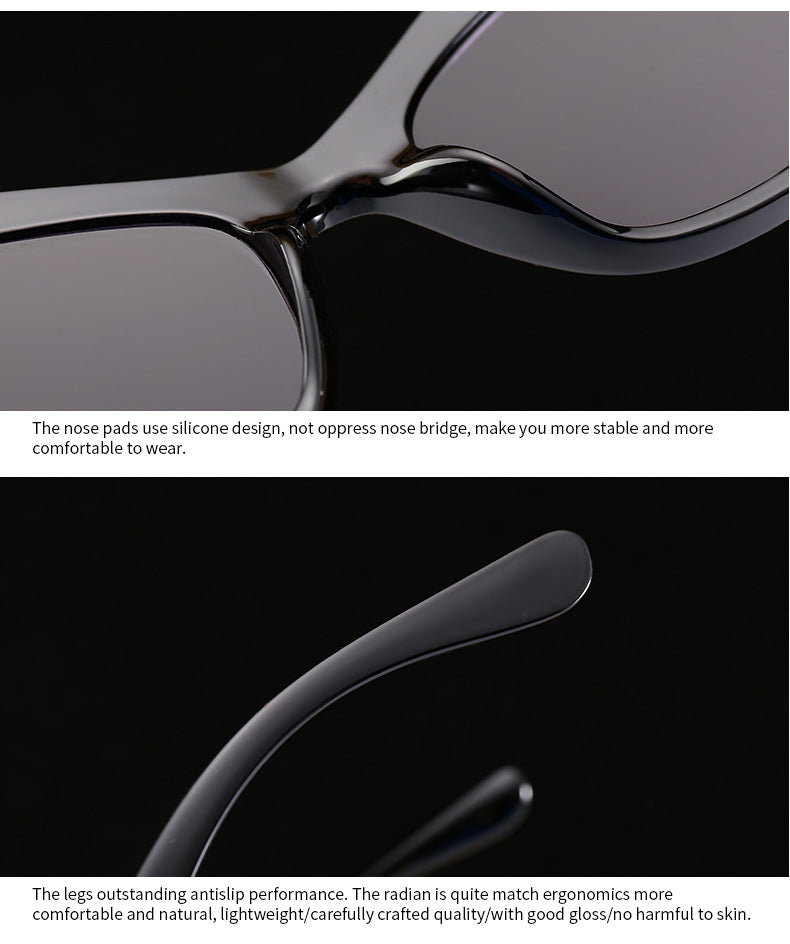 MariaKinz Sunglasses: Versa Jewel Black Frame Gray Gradient Lens, Over