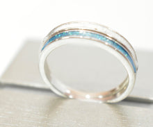 Load image into Gallery viewer, MariaKinz Two Women&#39;s Created Opal Silver Plated Opal Rings MariaKinz