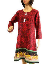 Load image into Gallery viewer, MariaKinz Woven Cotton Linen Summer Casual Knee Length Dress MariaKinz