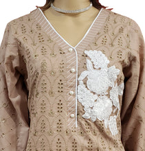 Load image into Gallery viewer, MariaKinz Woven Two Pc Tunic Top  Kurta and Trouser Style116 MariaKinz