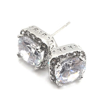 Load image into Gallery viewer, Princes Cut Square Crystal CZ Solitaire Jewelry Set MariaKinz
